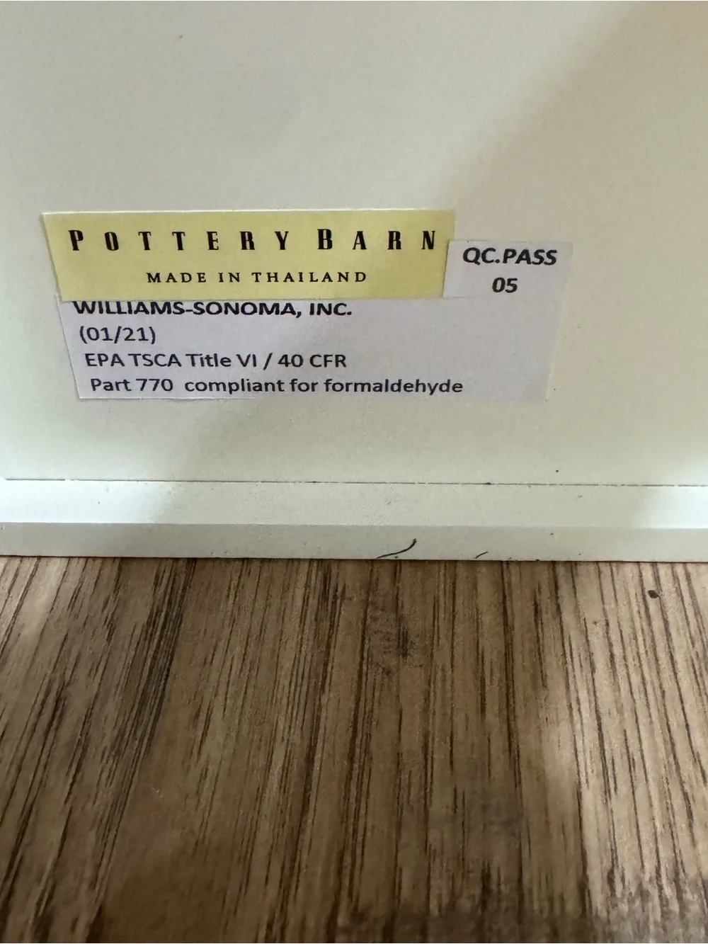 Pottery Barn under-the-vanity storage unit